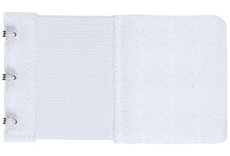 KTOBTEL Bra Extender 3 Hooks 3 Rows Elastic Bra Band Hook Strap Extensions for Women, Pack of 4 (White) - Image 5